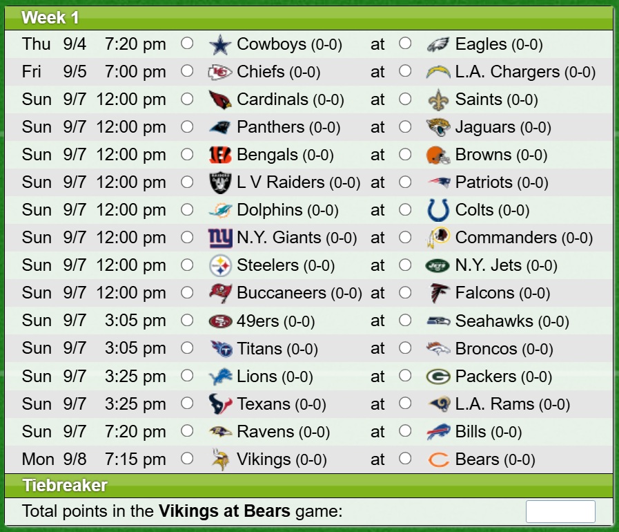 Pick'em Pool 2